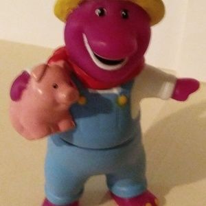 Vintage Good ole Farmer Barney with his piggy bank